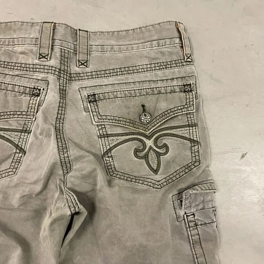 Y2K rock revival cargo shorts 34